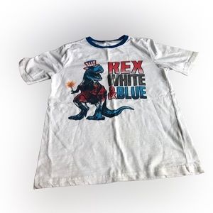 Rex White & Blue boys short sleeve t-shirt